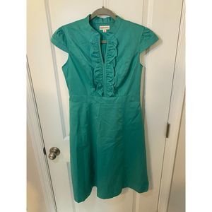 Merona Retro Dress for Women Length V Neck Green Jade size 8